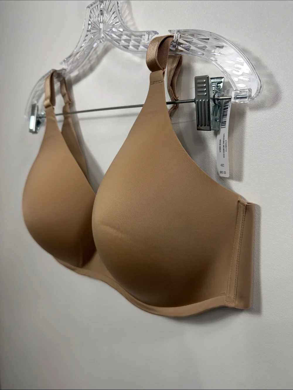 Soma Vanishing 360 Wireless bra in warm amber size 42C. NWT.